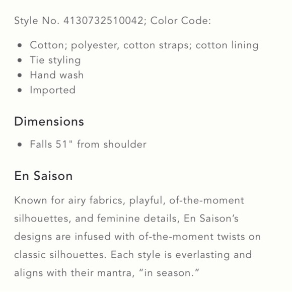 NWT Anthropologie En Saison Puff-Sleeve Tiered Embroidered Dress - Picture 4 of 9